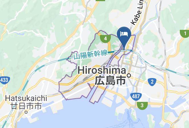 Hiroshima City Nishi Ward - Hiroshima Peace Hotel Maps