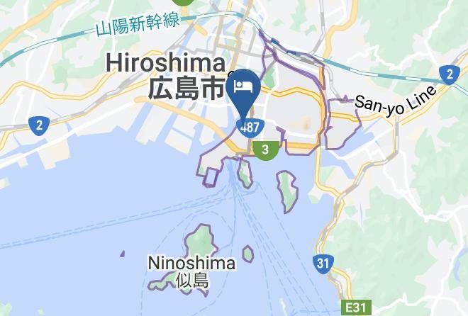 Hiroshima Peace Hotel Ujina Map