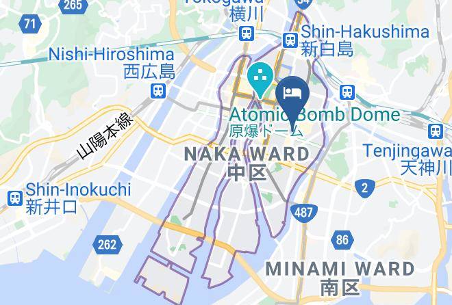 Hiroshima City Naka Ward - Hiroshima Tokyu Rei Hotel Maps