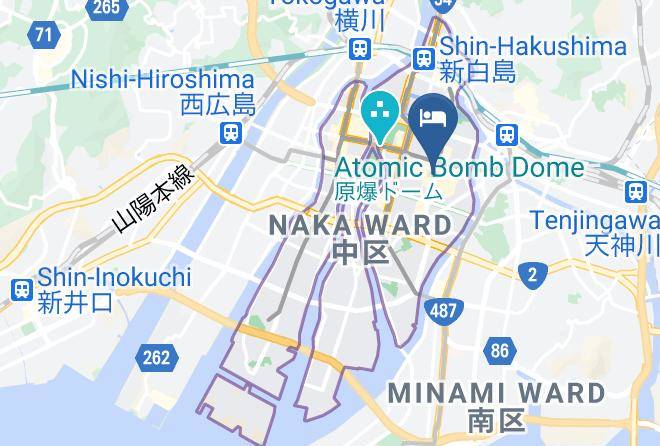 Hiroshima City Naka Ward - Hiroshima Washington Hotel Maps