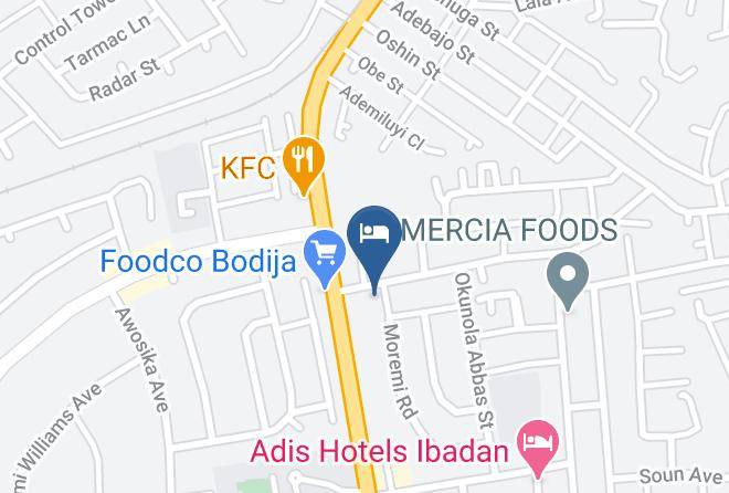 Ibadan - His Grace Hotel Maps