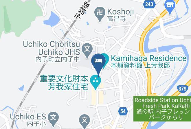Uchiko Townkita District - Hisa Setouchi Cominca Stays Maps