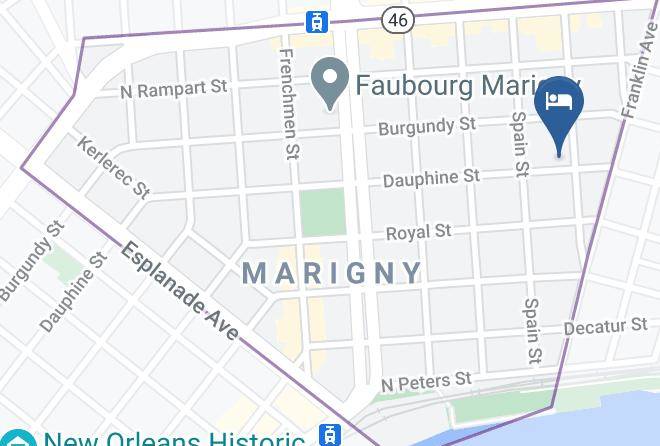 Historic Creole Inn Map