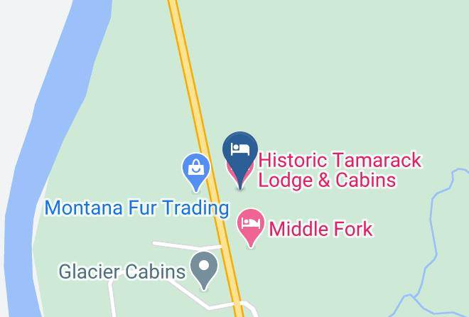 Flathead - Historic Tamarack Lodge & Cabins Maps