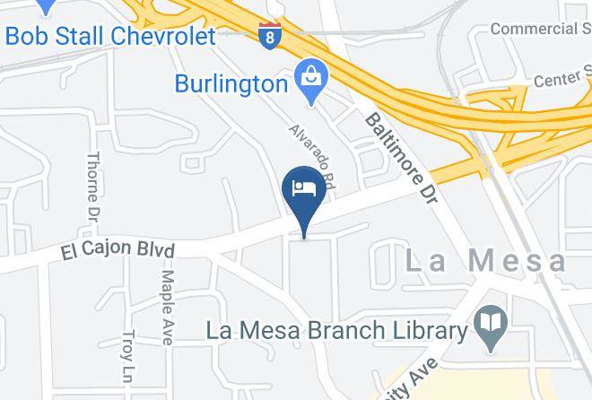 San Diego - Hitching Post Apartment Motels Maps