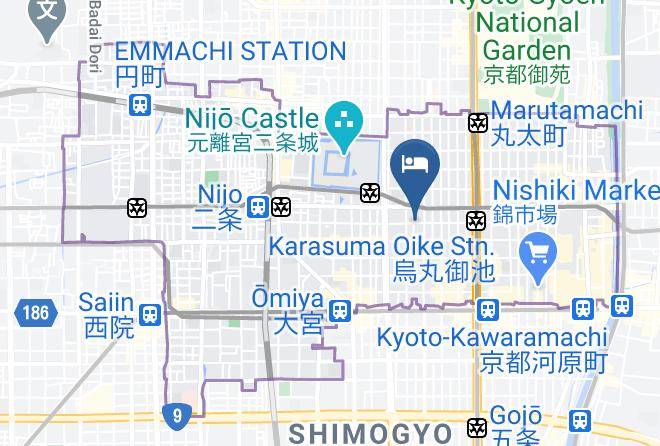 Kyoto City Nakagyo Ward - Hitsujian Maps