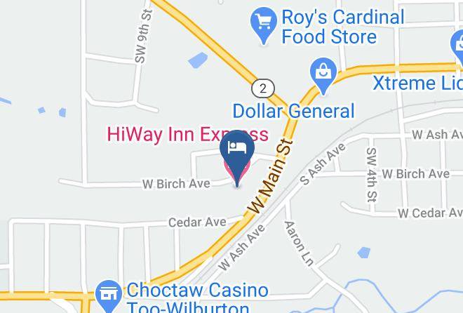 Latimer - Hiway Inn Express Maps
