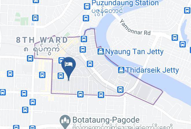 Yangon West - Hninn Si Budget Inn Maps