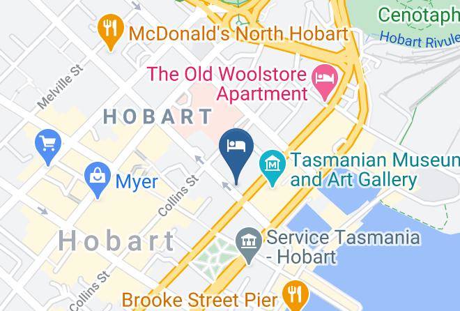 Hobart - Hobart Central Yha Maps