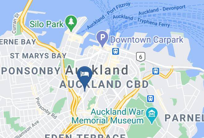 Auckland Auckland Central - Hobson Lodge Maps