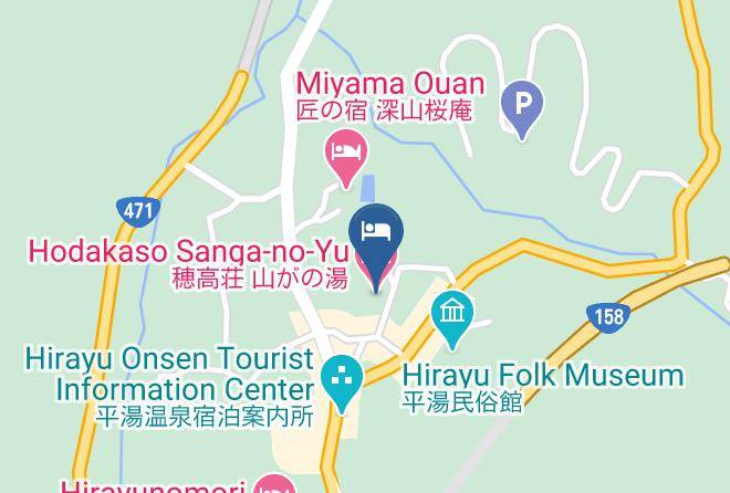 Takayama City - Hodakaso Sanga No Yu Maps