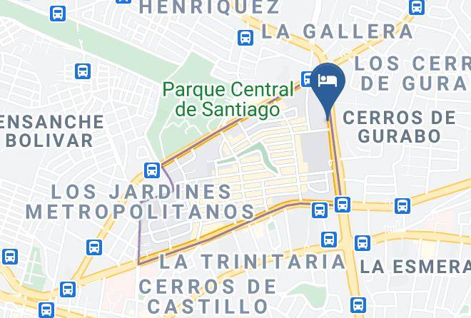Santiago De Los Caballeros - Hodelpa Gran Almirante Hotel & Casino Maps