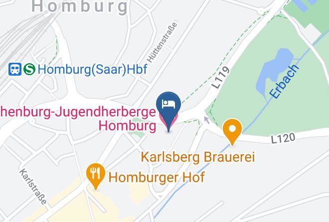 Saarpfalz Kreis - Hohenburg Jugendherberge Homburg Maps