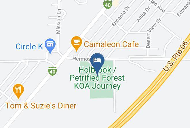 Navajo - Holbrook Petrified Forest Koa Journey Maps