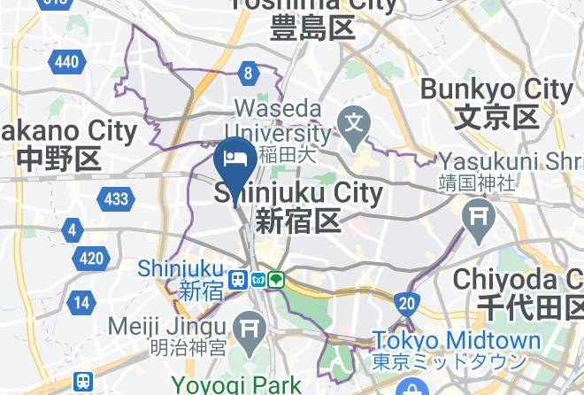 Shinjuku Ward - Holiday Anytel Shinjuku Maps