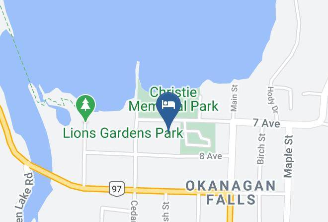 Okanagan Similkameen - Holiday Beach Resort Motel Maps