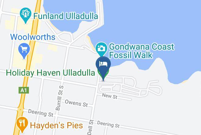 Holiday Haven Ulladulla Map