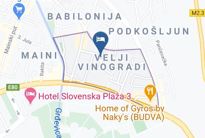 Budva - Holiday Home Domador Vila Maps