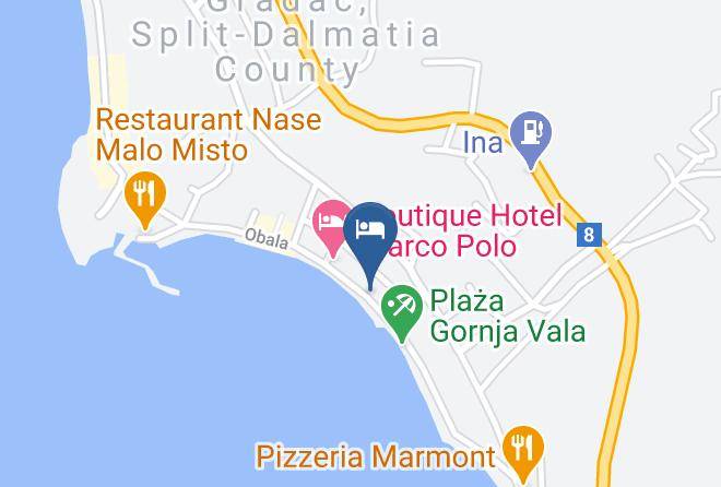 Gradac - Holiday Home Labineca Maps