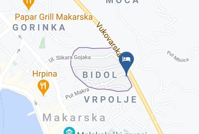 Holiday Home Makarska Map