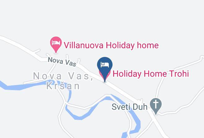 Krsan - Holiday Home Trohi Maps