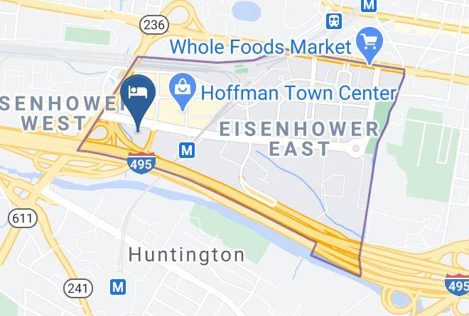 Holiday Inn Alexandria Carlyle Map