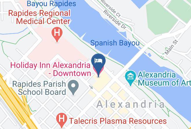 Rapides Par - Holiday Inn Alexandria Downtown Maps