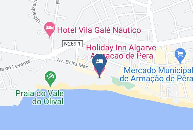 Silves - Holiday Inn Algarve Armacao De Pera Maps