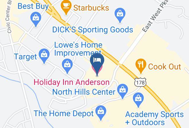 Anderson - Holiday Inn Anderson Maps