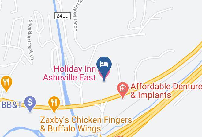 Holiday Inn Asheville East Map