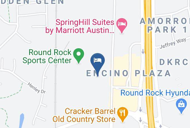 Holiday Inn Austin North Round Rock Map