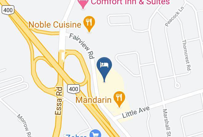 Holiday Inn Barrie Hotel & Conference Ctr Map