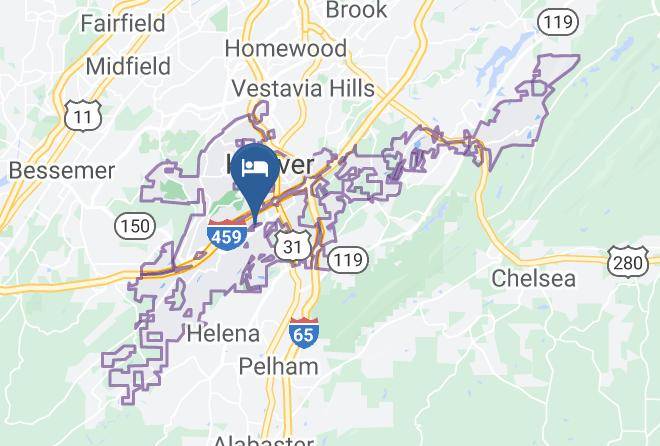 Holiday Inn Birmingham Hoover Map