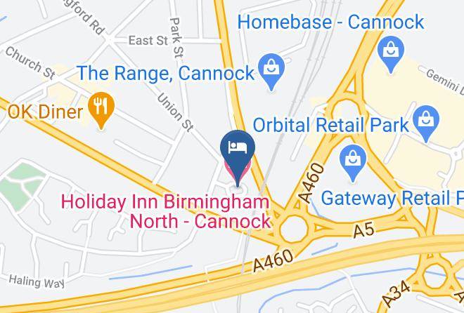 Staffs - Holiday Inn Birmingham North Cannock Maps