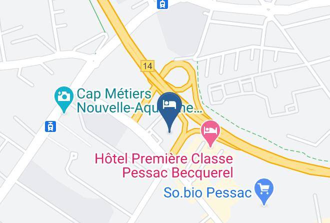 Holiday Inn Bordeaux Sud Pessac Map