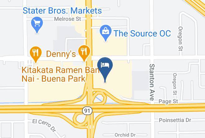 Orange - DoubleTree By Hilton Buena Park Maps