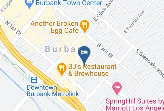Los Angeles - Holiday Inn Burbank Media Center Maps
