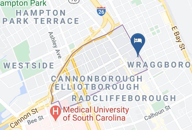 Holiday Inn Charleston Historic Downtown Map