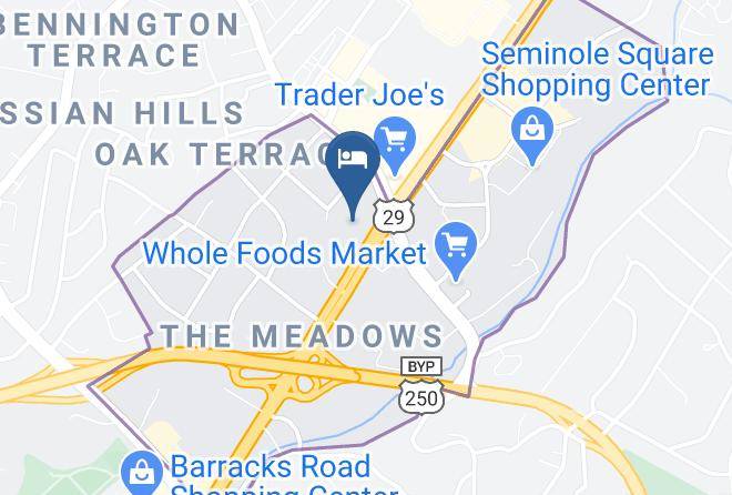 Charlottesville City - Holiday Inn Charlottesville Univ Area Maps