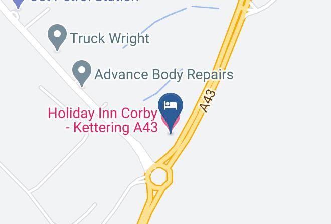 Northants - Holiday Inn Corby Kettering A43 Maps