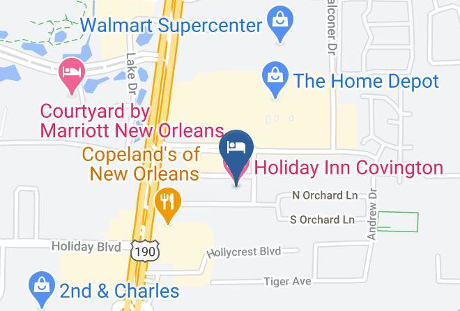 St Tammany Par - Holiday Inn Covington Maps