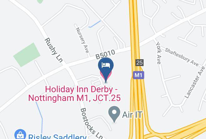 Derbyshire - Holiday Inn Derby Nottingham M1 Jct 25 Maps