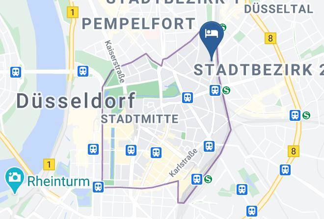 Holiday Inn Dusseldorf Toulouser Allee Map