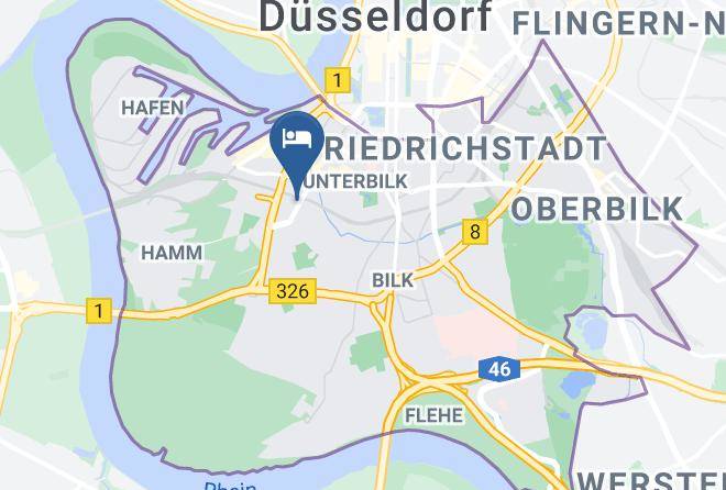 Dusseldorf - Holiday Inn Dusseldorf Hafen Maps