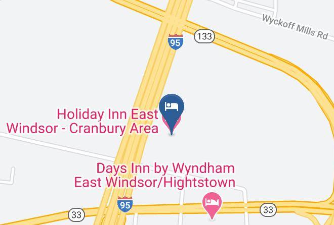 Mercer - Holiday Inn East Windsor Cranbury Area Maps