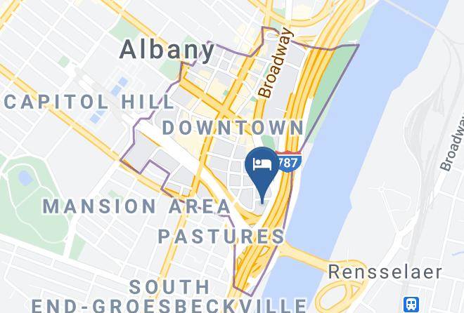 Holiday Inn Express Albany Downtown Map