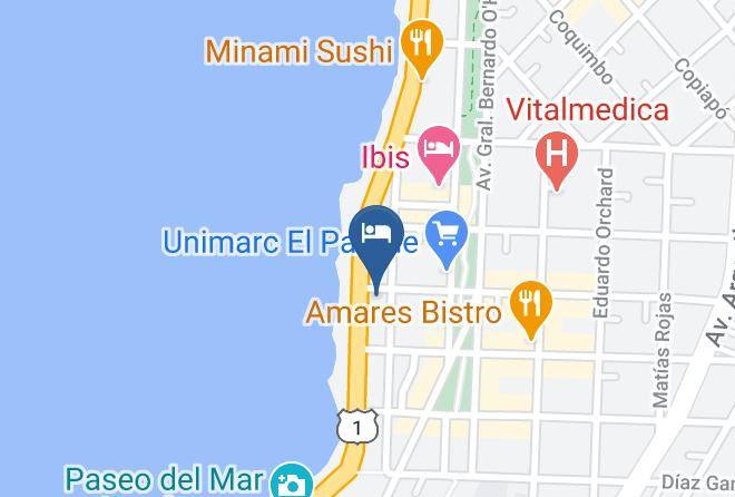 Holiday Inn Express Antofagasta Map