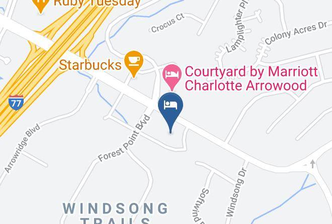 Mecklenburg - Holiday Inn Express & Suites Charlotte Arrowood Maps