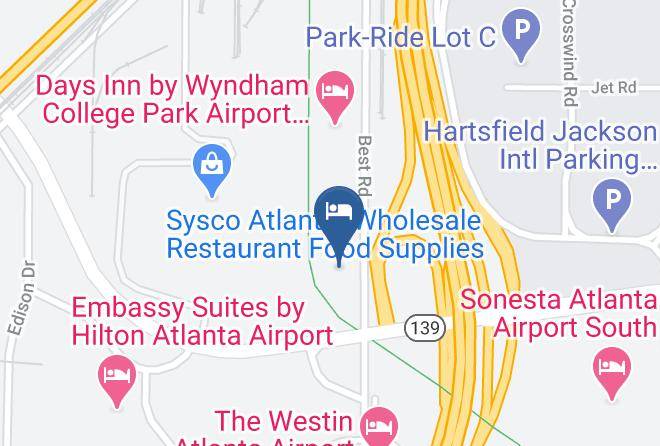 Holiday Inn Express Atlanta Airport College Park Map