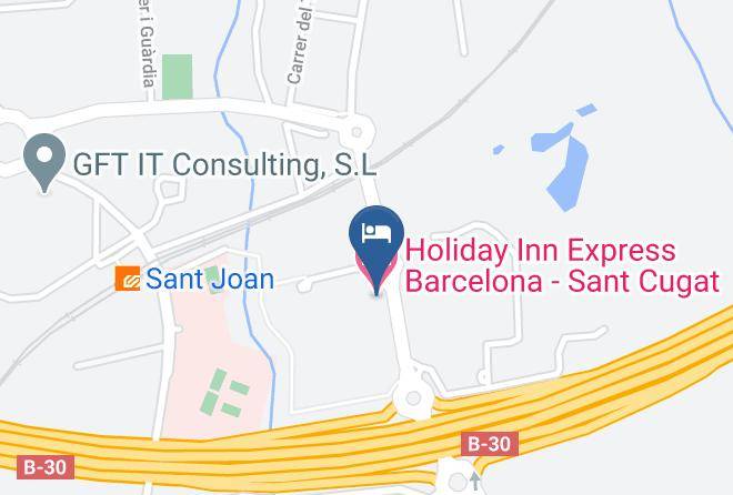 Holiday Inn Express Barcelona Sant Cugat Map
